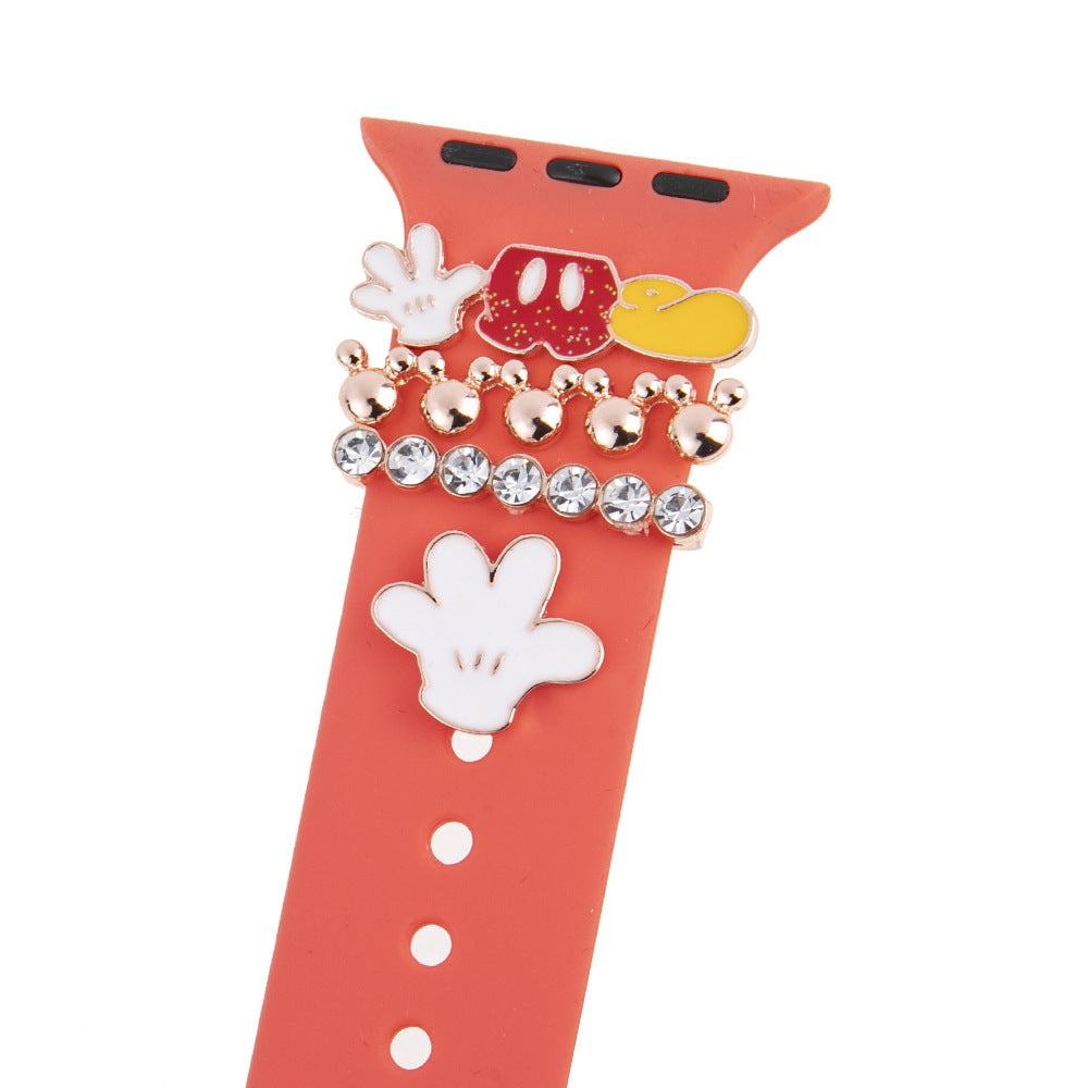 Kids Lovely Decorative Metal Charms Set Suitable For Apple Watch Straps