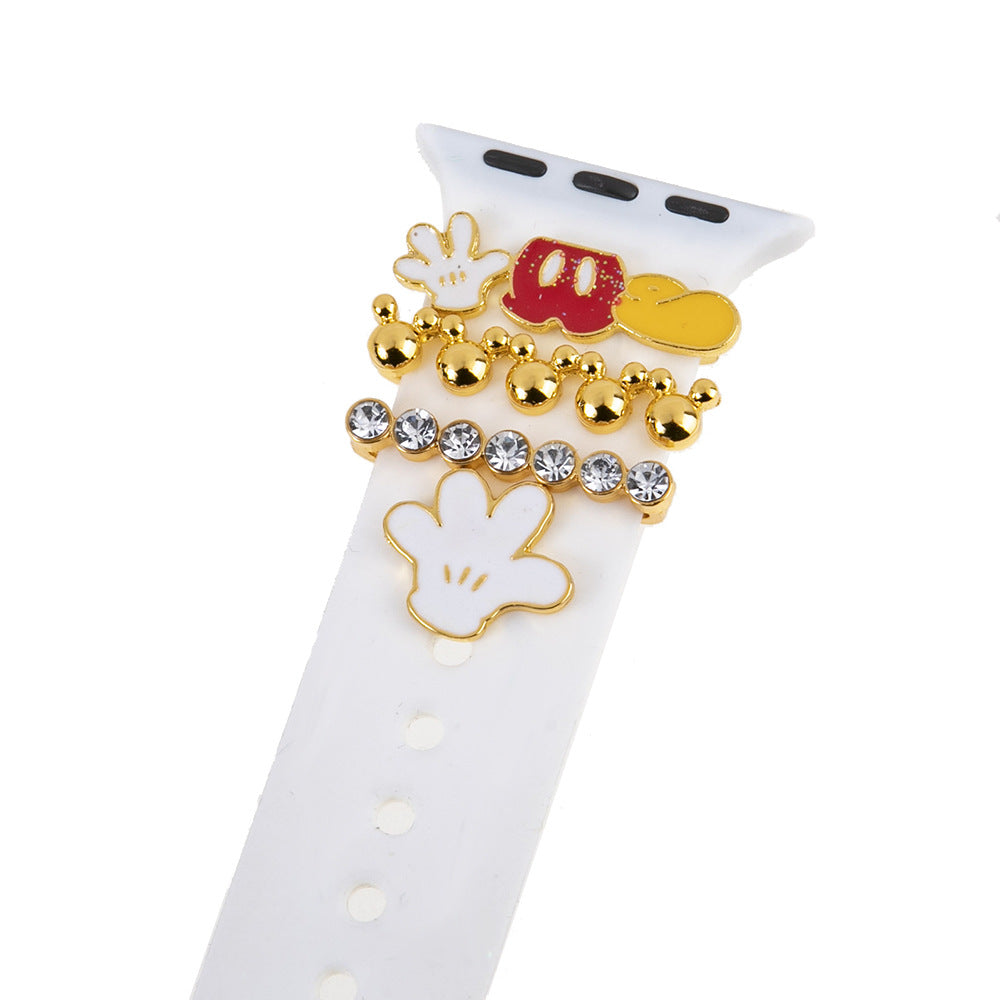 Kids Lovely Decorative Metal Charms Set Suitable For Apple Watch Straps