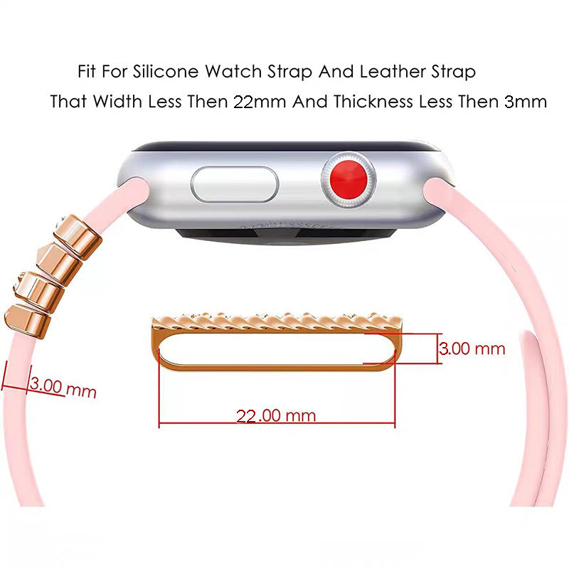 Kids Lovely Decorative Metal Charms Set Suitable For Apple Watch Straps