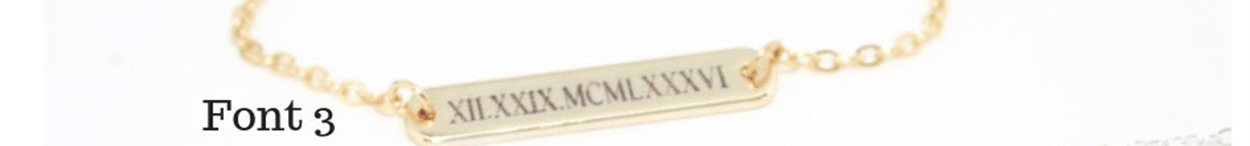 Personalised Women Gift Stainless Steel Customized Font Letters Engraved Bar Bracelet