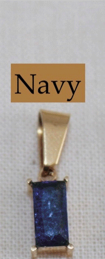18K Gold Plated Waterproof Stainless Steel Zircon Gemstone Charm Necklace