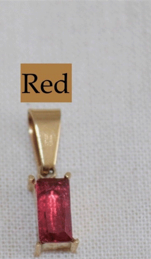 18K Gold Plated Waterproof Stainless Steel Zircon Gemstone Charm Necklace
