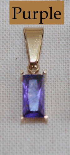 18K Gold Plated Waterproof Stainless Steel Zircon Gemstone Charm Necklace