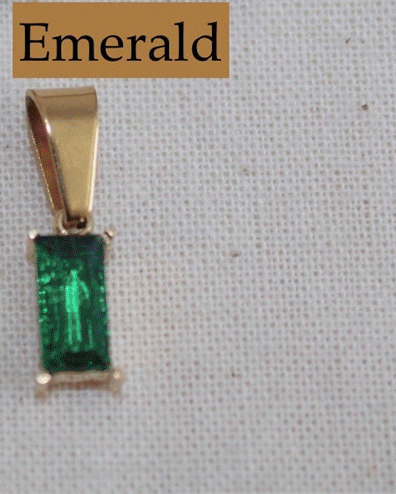 18K Gold Plated Waterproof Stainless Steel Zircon Gemstone Charm Necklace