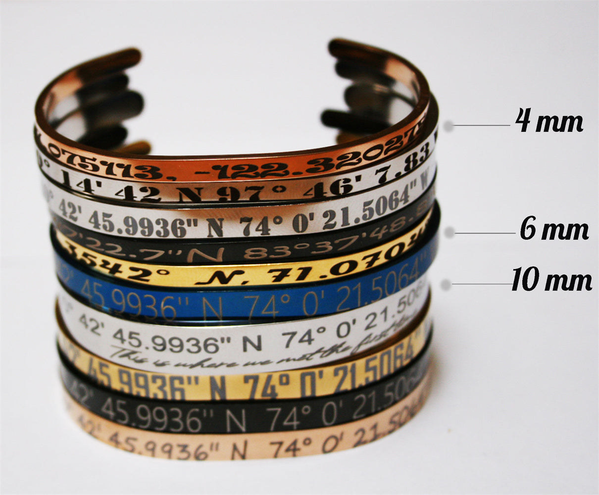 Engravable Stainless Steel Cuff Bracelet