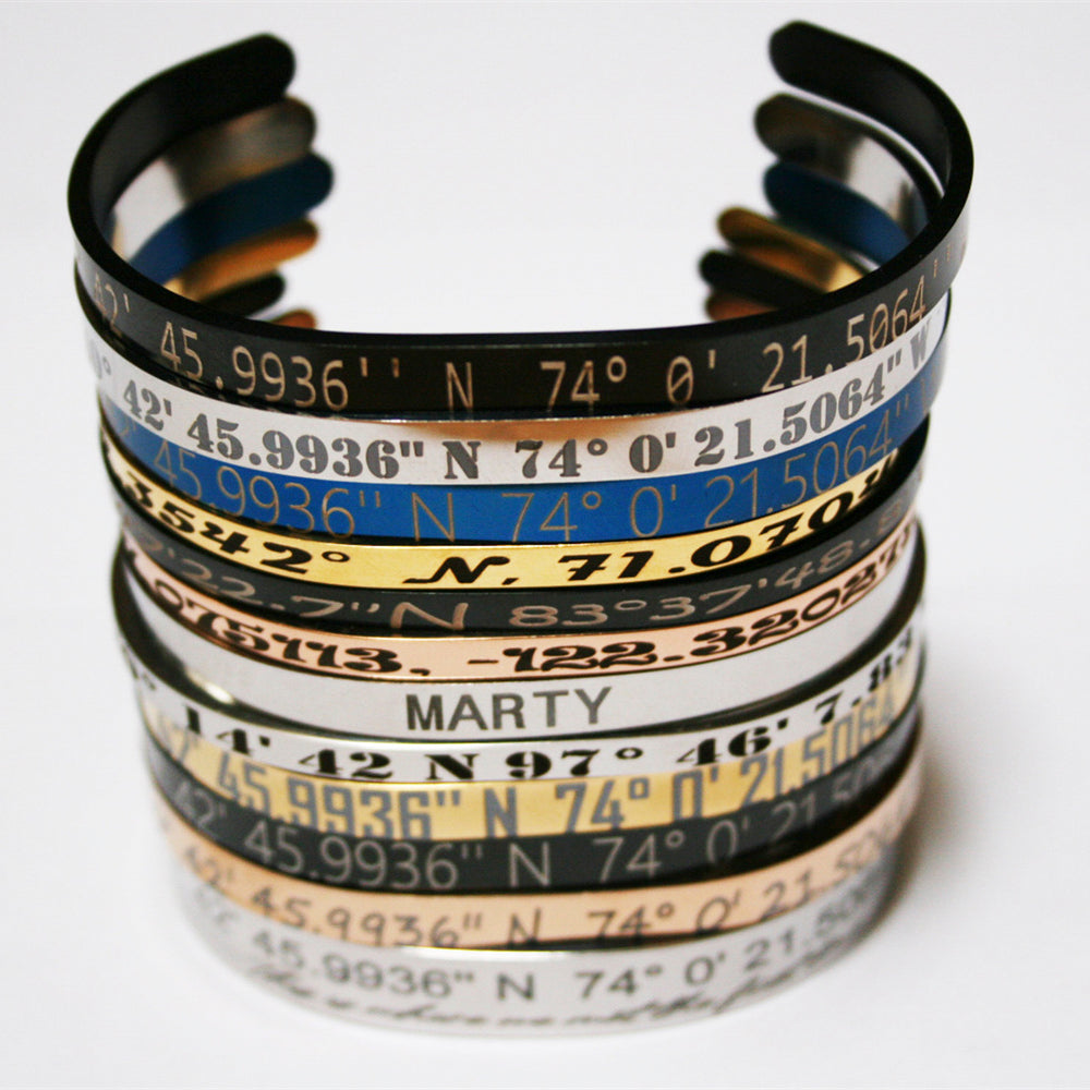 Engravable Stainless Steel Cuff Bracelet