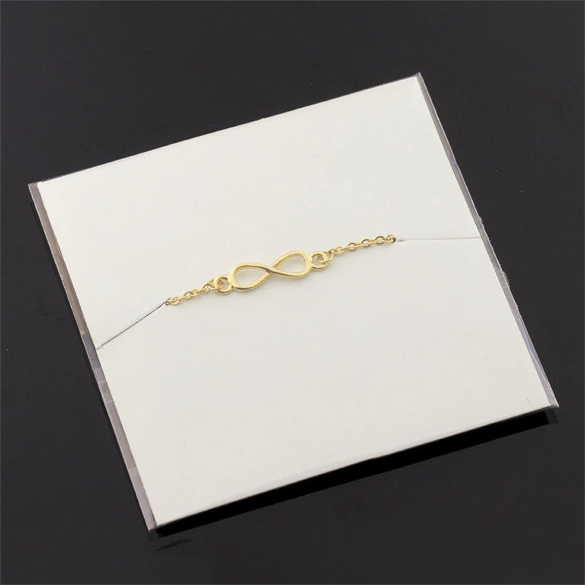 Minimalist Infinity Femme Jewelry Gold Plated Stainless Steel Chain Bracelet