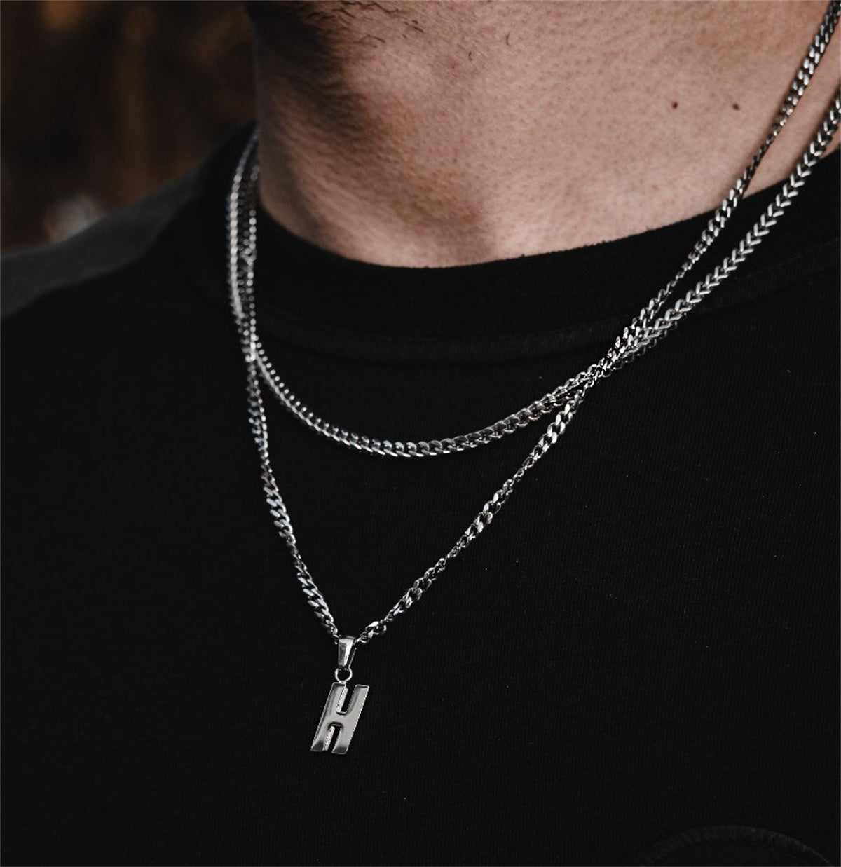 Vintage Style 8 Designs Stainless Steel Silver Pendant Necklace For Men
