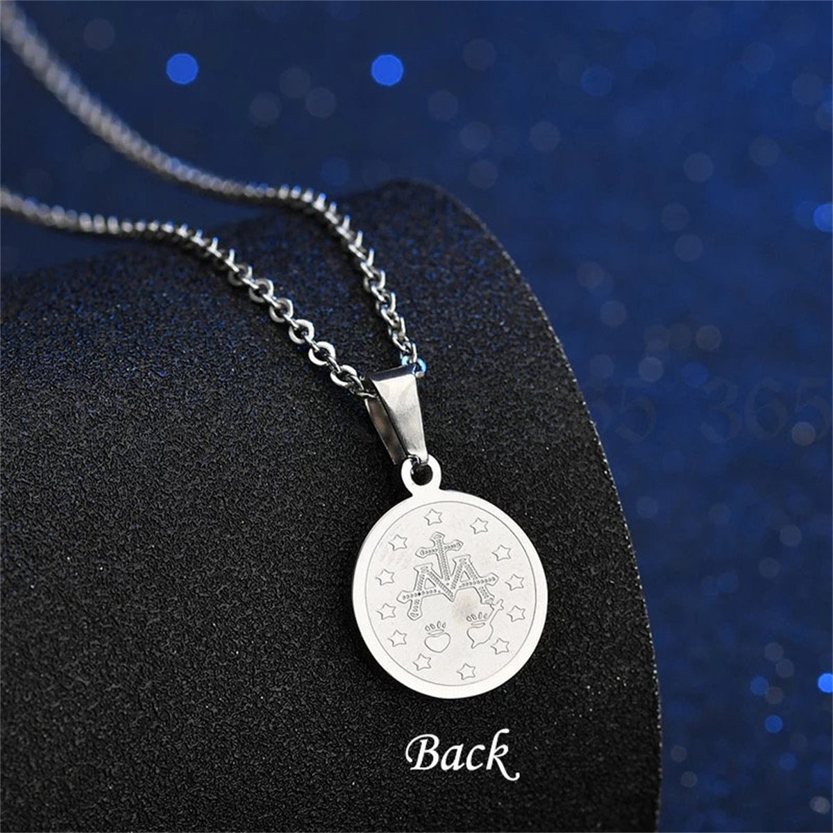 Cuban Style Mens 18K Gold Plated Stainless Steel Coin Pendant Necklace