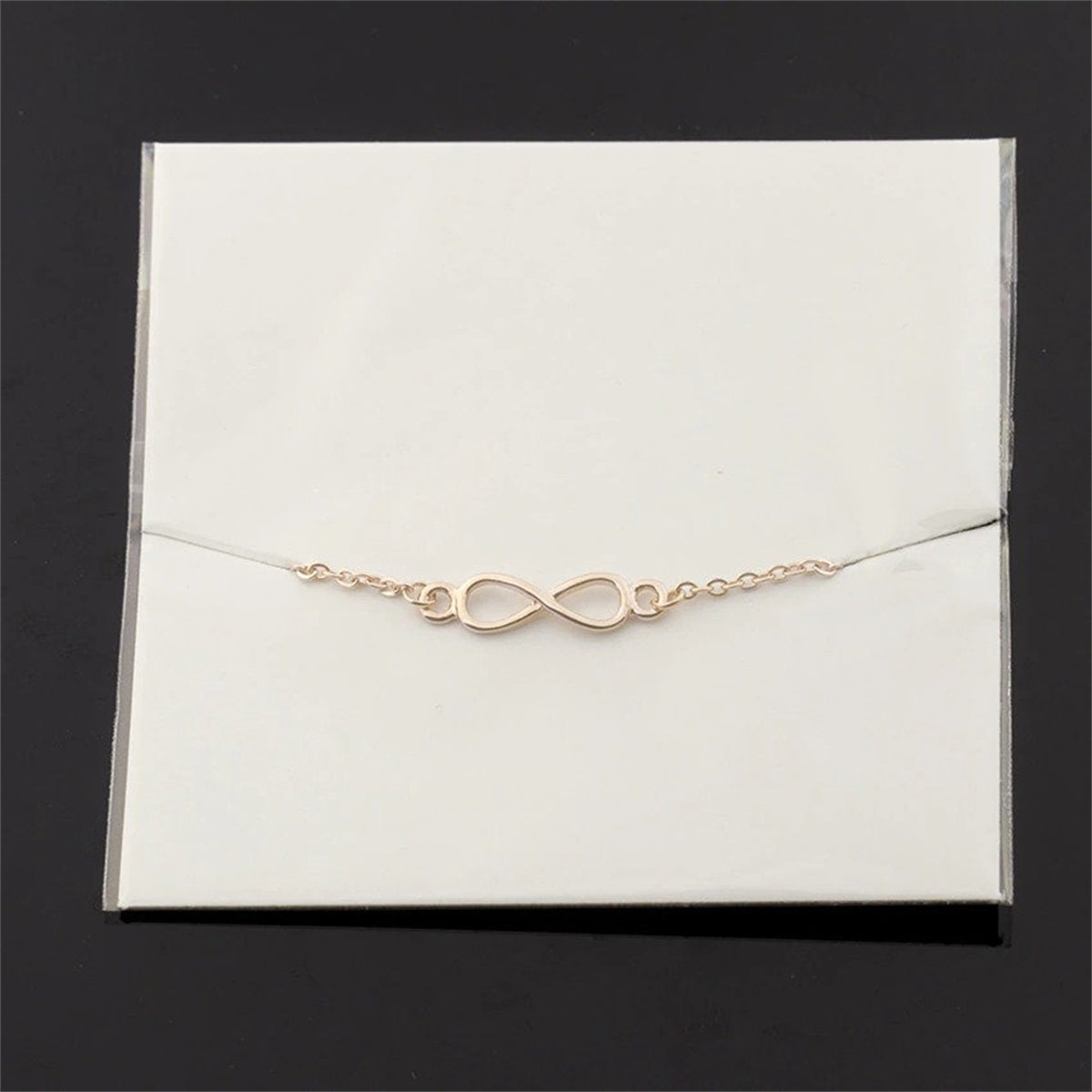 Minimalist Infinity Femme Jewelry Gold Plated Stainless Steel Chain Bracelet
